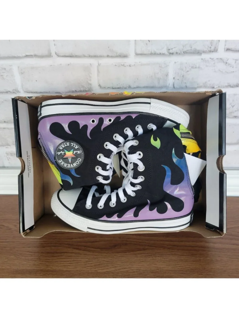 ⭐Converse Chuck Taylor All Star XXHi Pride 6 Womens Shoes Sneakers Black A15779C
